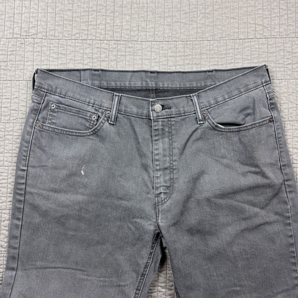 Levis 541 Athletic Taper Grey Jeans Mens 38x30 (38x29) Stretch Denim Pants - Picture 2 of 13